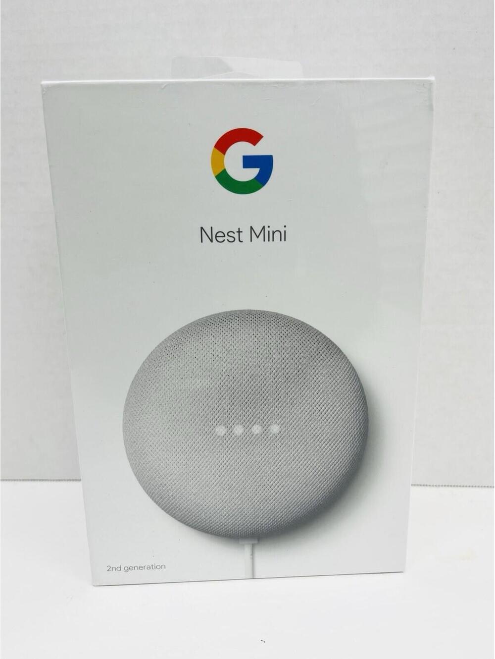 Google Nest Mini 2nd Gen Smart Speaker Gray Bluetooth Wi-Fi Google Assistant